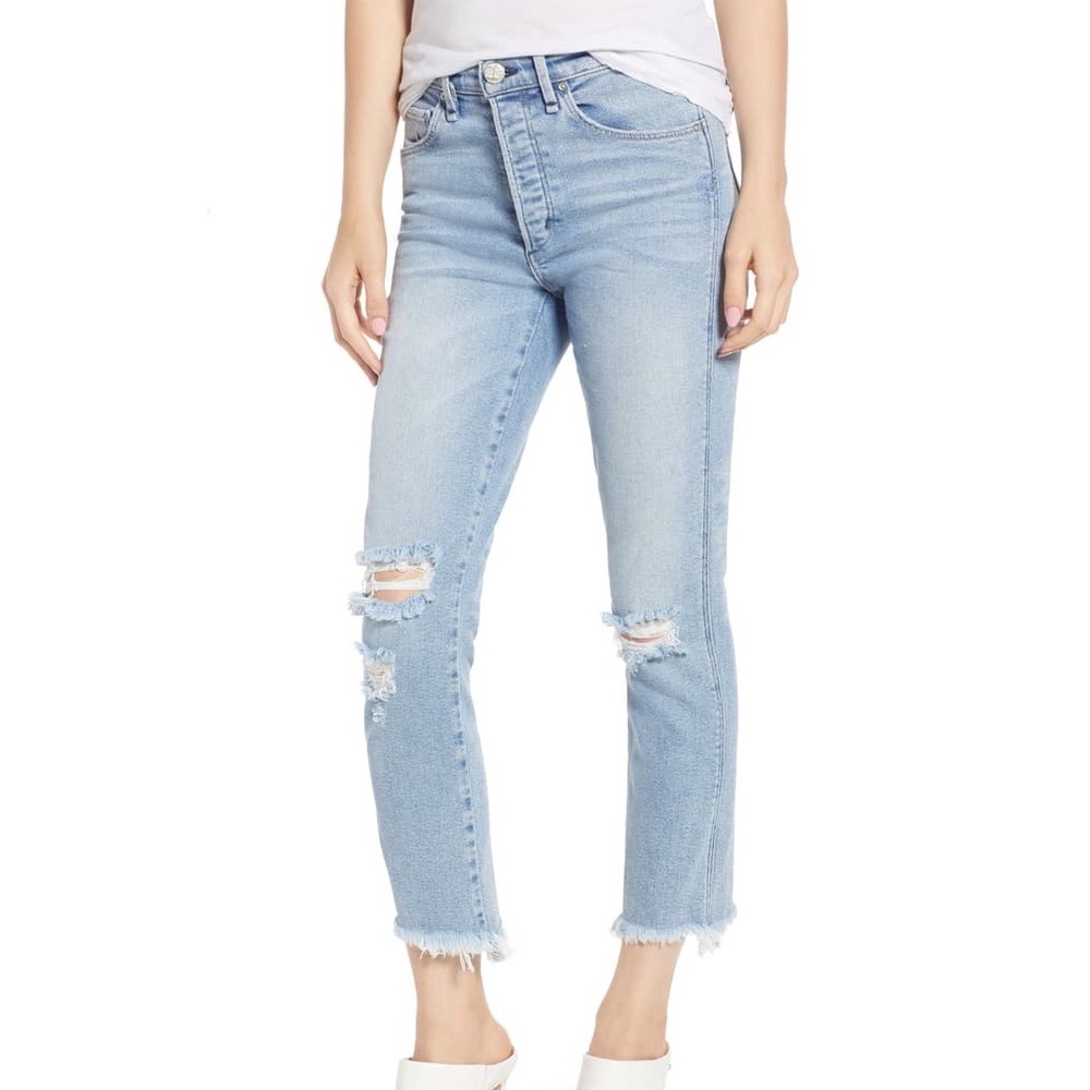 Anthropologie McGuire Valletta High-Waist Cropped Jeans